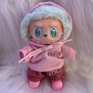 Labubu Monsters Outfit - Pink M Hoodie Set